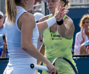 Maja Chwalińska i Magda Linette
