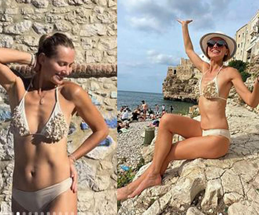 Joanna Moro na wakacjach