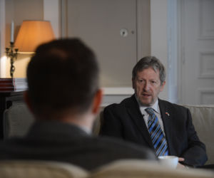 Tomasz Walczak i  ambasador Izraela Alexander Ben Cwi
