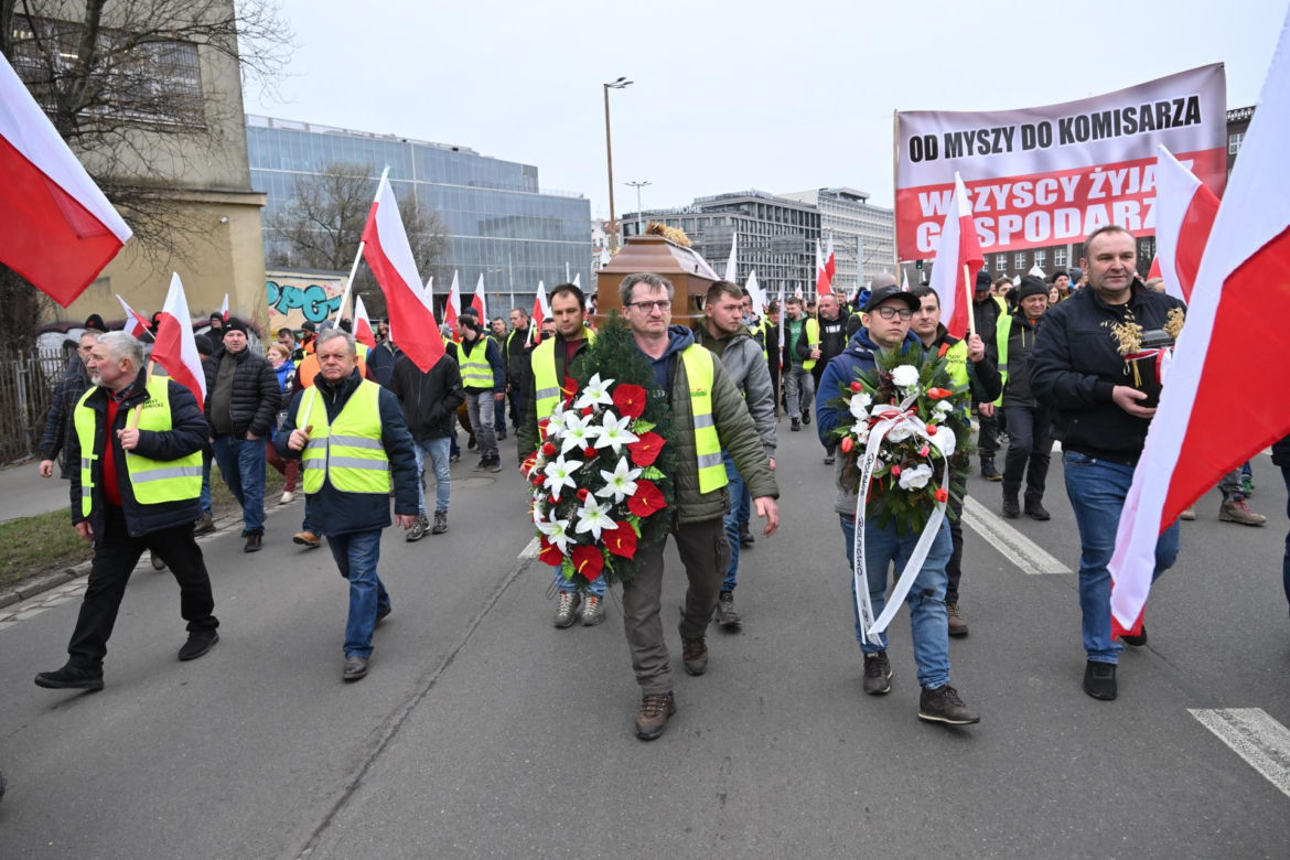 Wrocław. Protest rolników.