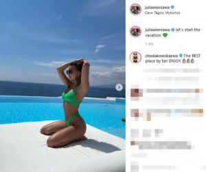 Julia Wieniawa opala ciało w luksusach
