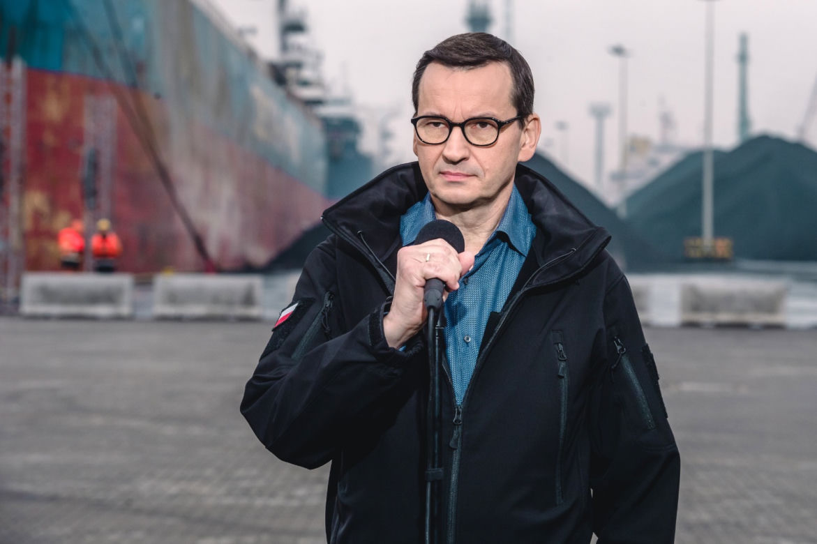 Premier w Gdańsku. Morawiecki sprawdził węgiel