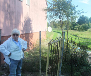 Dziki rów dzieli działkę, a urzędnicy rozkładają ręce. Seniorka drży, że dom osunie się do wody