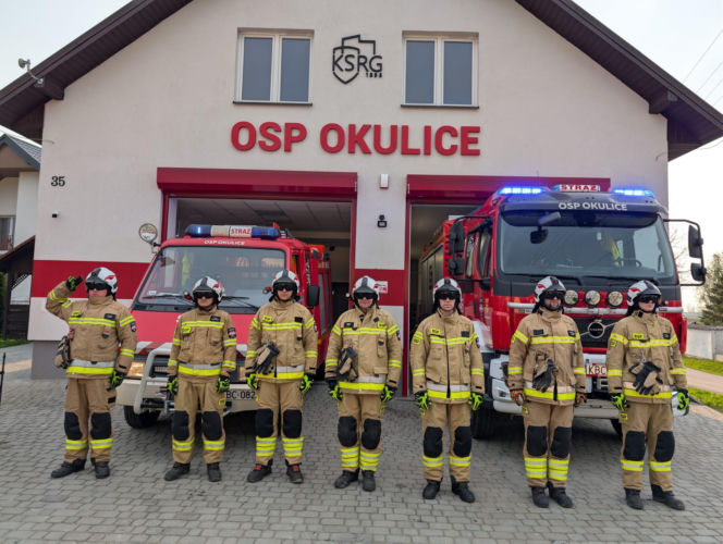 Hołd dla druha z OSP Trąbki