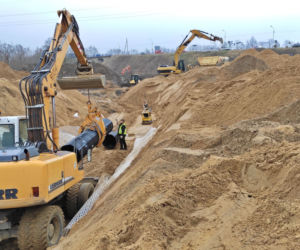 Budowa węzła Granitowa - marzec 2020