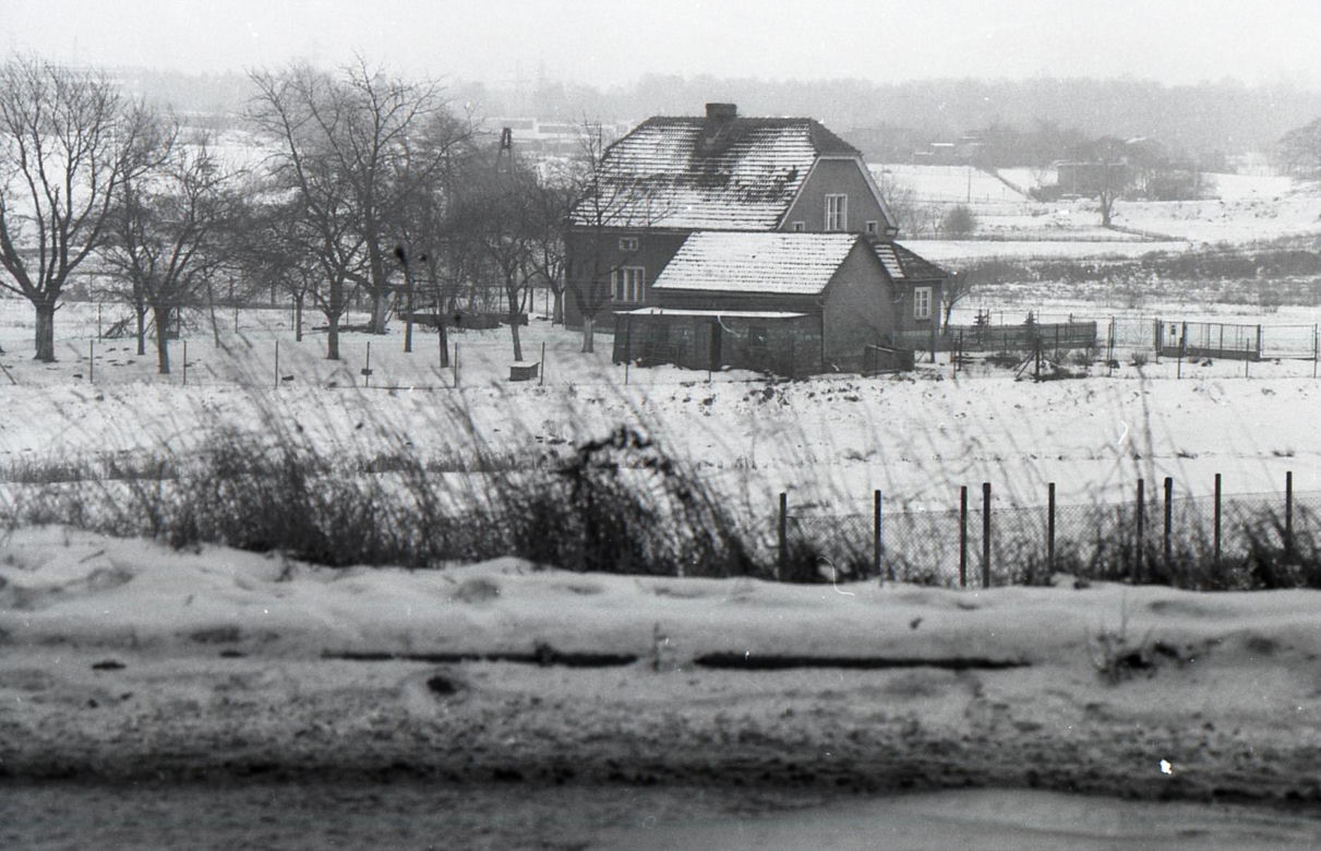 Rybnik zimą w latach 80.