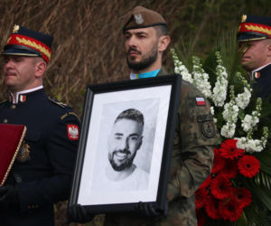 Ból, rozpacz, łzy. Poruszające sceny na pogrzebie Łukasza Litewki