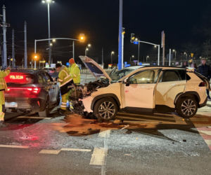 Wypadek na Rondzie Żaba w Warszawie