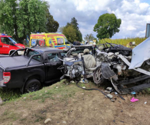 Masakra na drodze. Karambol i śmierć na chwilę przed lądowaniem LPR