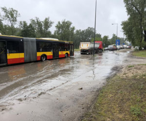 Ulewy w Warszawie