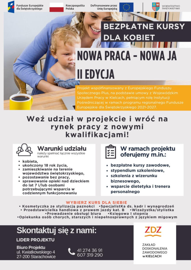 Nowa praca – nowa Ty! Bezpłatny projekt dla kobiet ze wsparciem na każdym etapie