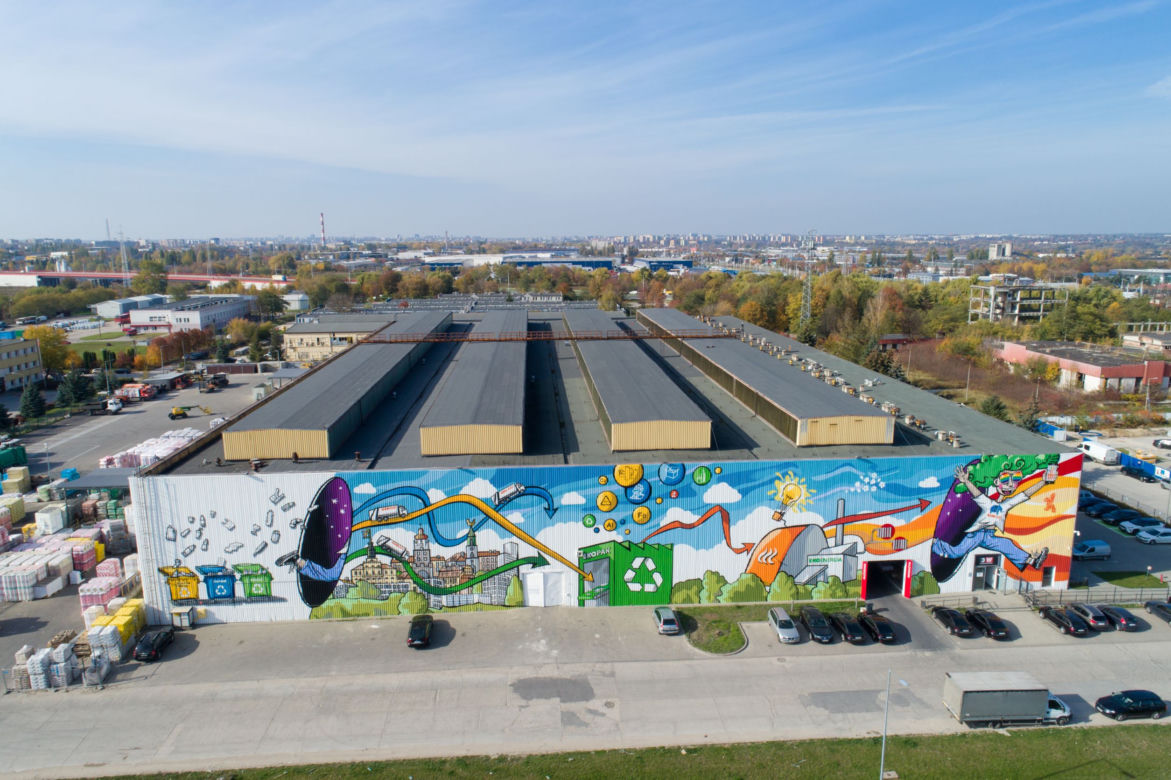 Mural na Centrum Recyklingu