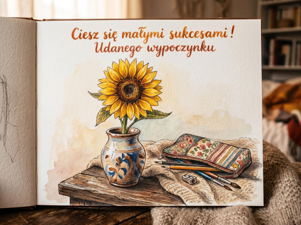 Kartka dla ucznia na zakończenie roku szkolnego