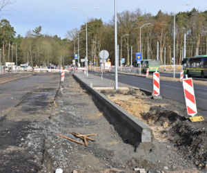 Budowa węzła Głębokie - marzec 2021