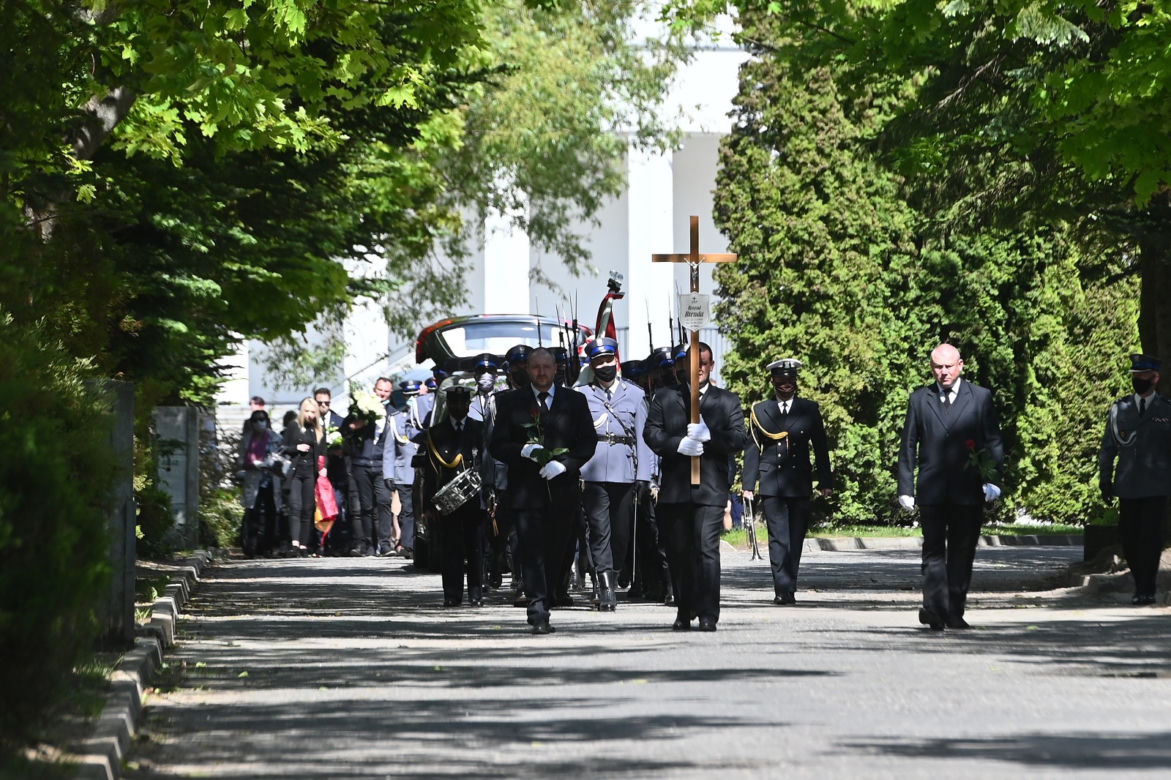 Pogrzeb policjanta, który zginął w wyniku wypadku w Gdyni