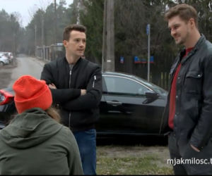M jak miłość. Marcin (Mikołaj Roznerski), Ola (Katarzyna Mosek), Jakub Karski (Krzysztof Kwiatkowski)