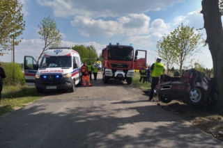 Zginęło dwóch 24-latków. Seat Ibiza roztrzaskał się na drzewie