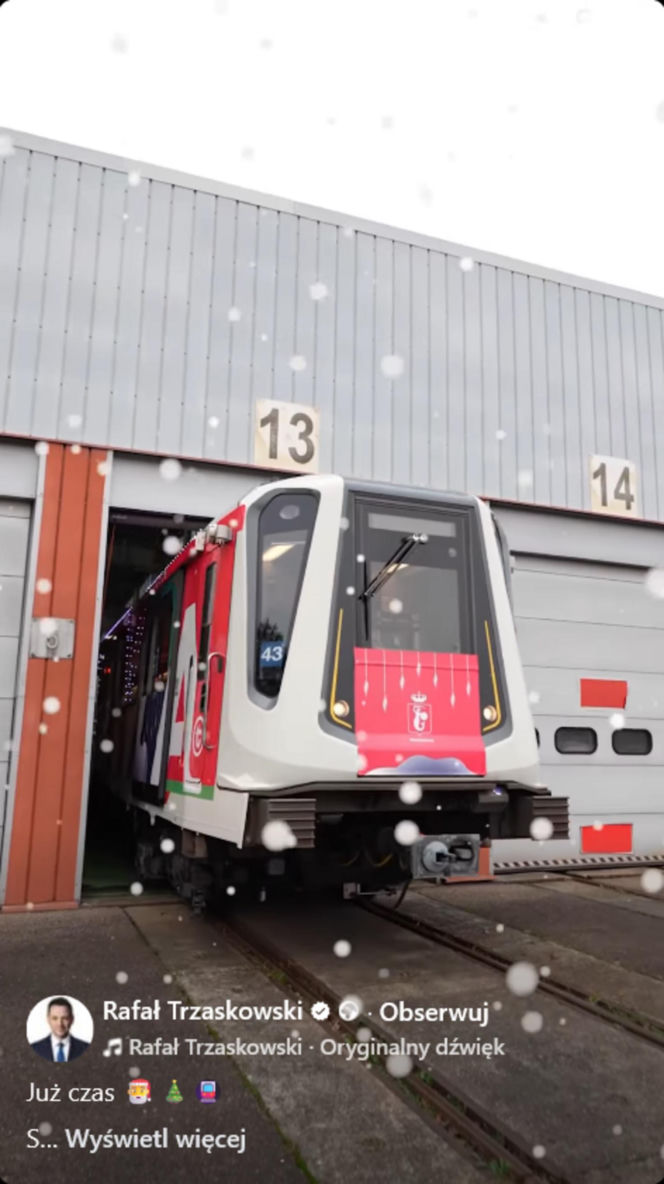 Świąteczne metro w Warszawie 2025