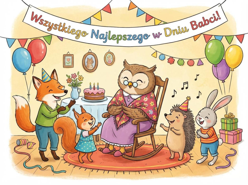 Kartka z życzeniami na Dzień Babci 2026
