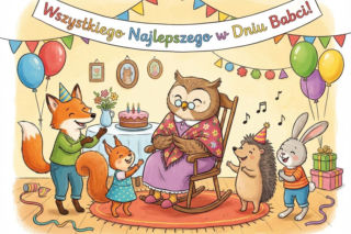 Kartka z życzeniami na Dzień Babci 2026