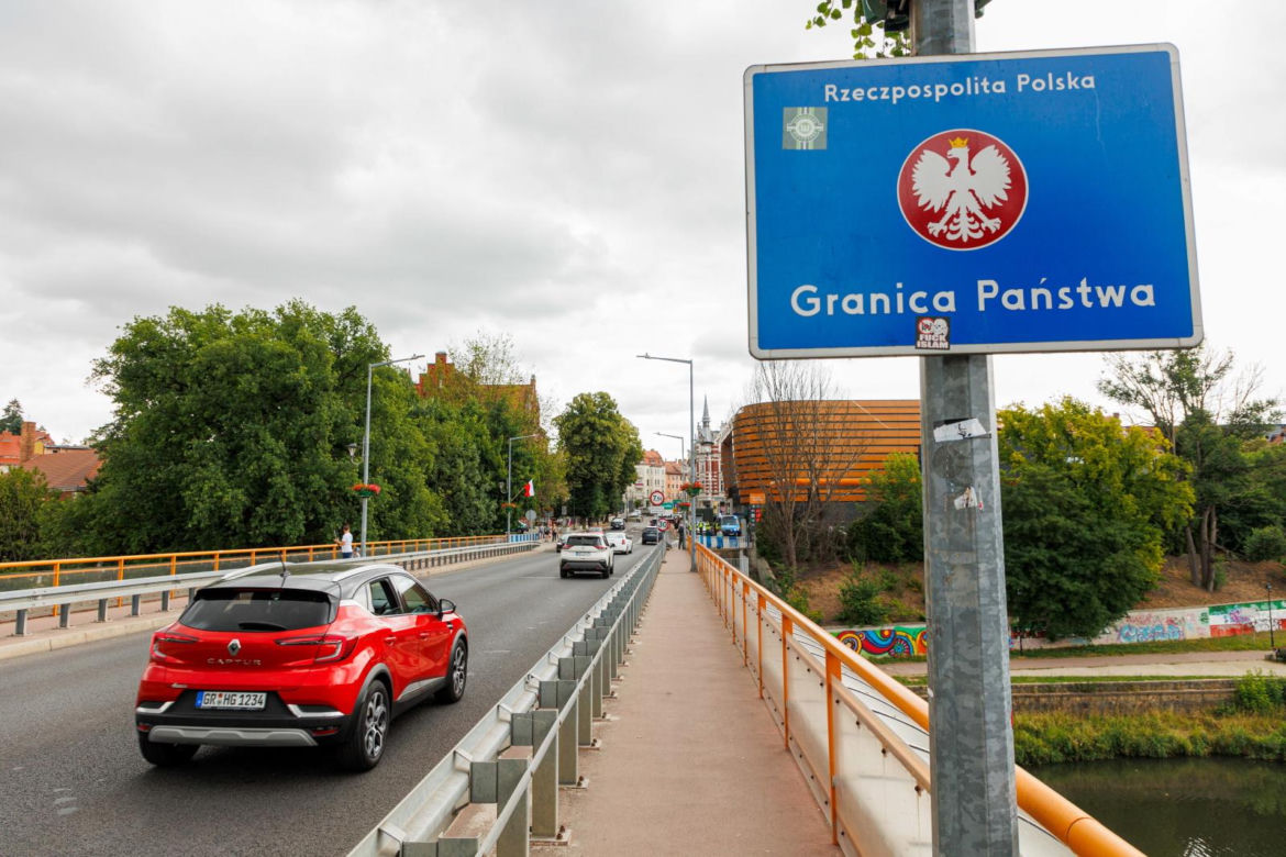 Tak kilka dni temu wyglądała granica Polski i Niemiec