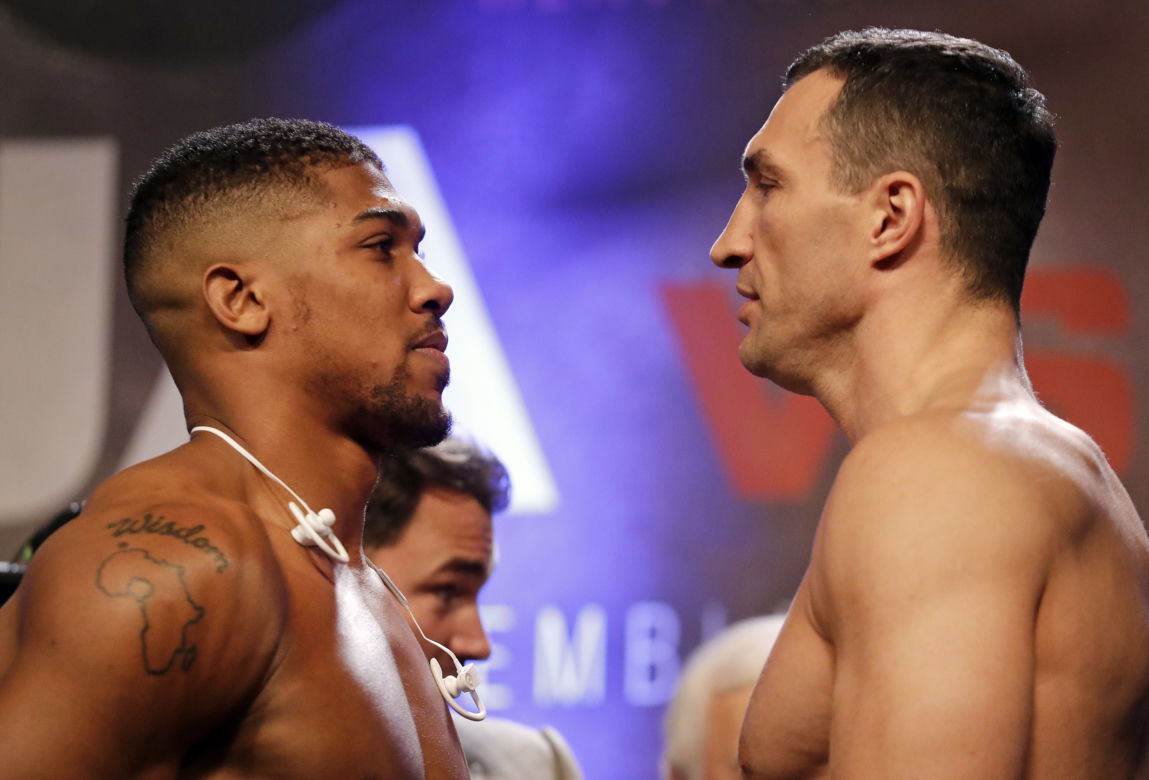 Anthony Joshua, Władimir Klitschko, Kliczko, Ważenie