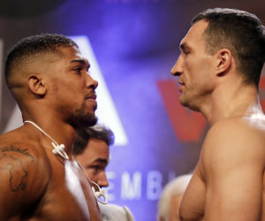 Anthony Joshua, Władimir Klitschko, Kliczko, Ważenie