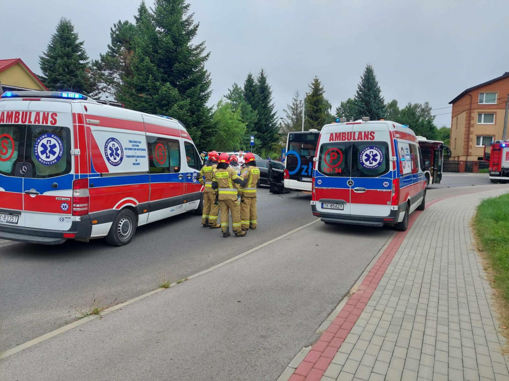 Wypadek na Moniuszki w Starachowicach