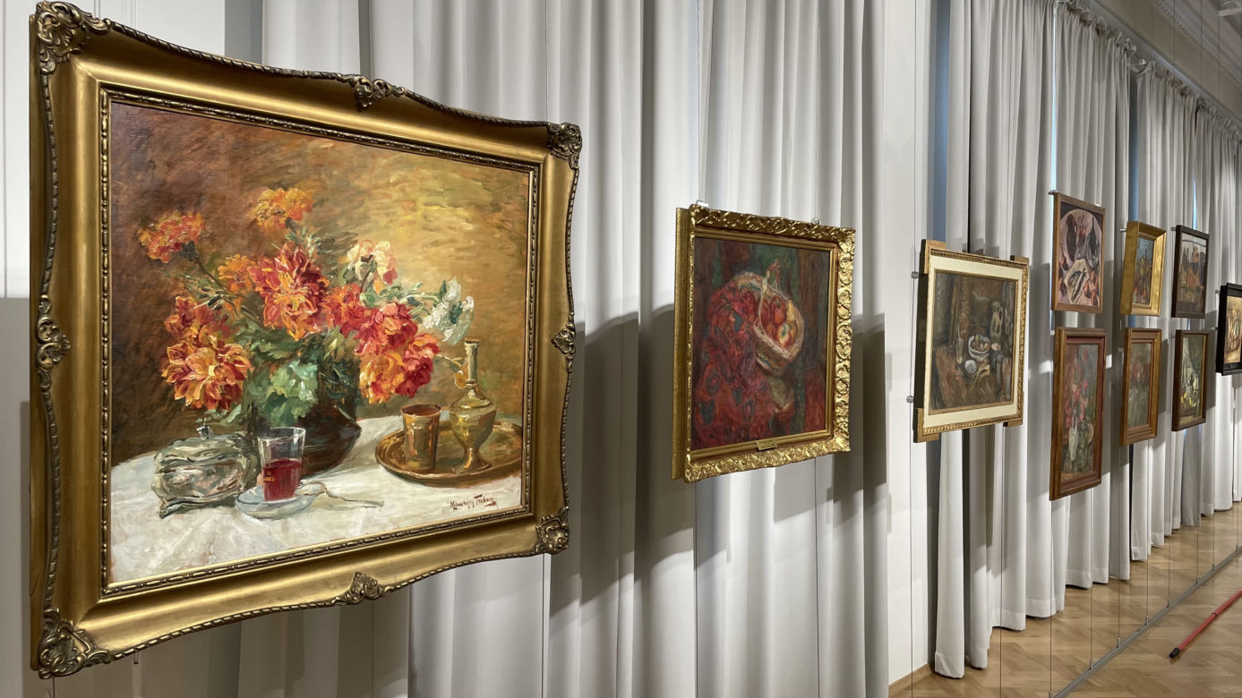 Fragmenty wystawy „Świat zatrzymany – Martwa natura na przestrzeni wieków” w Muzeum Okręgowym w Nowym Sączu 