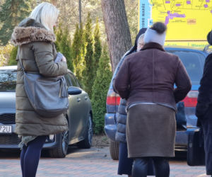 Uchodźcy z Ukrainy w ośrodku w Waplewie