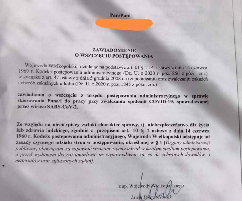 Studenci Uniwersytetu Medycznego otrzymali wezwania do pracy w szpitalu tymczasowym w Poznaniu
