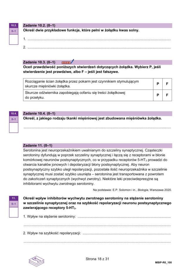 Arkusze matura próbna z biologii 14.01.2026