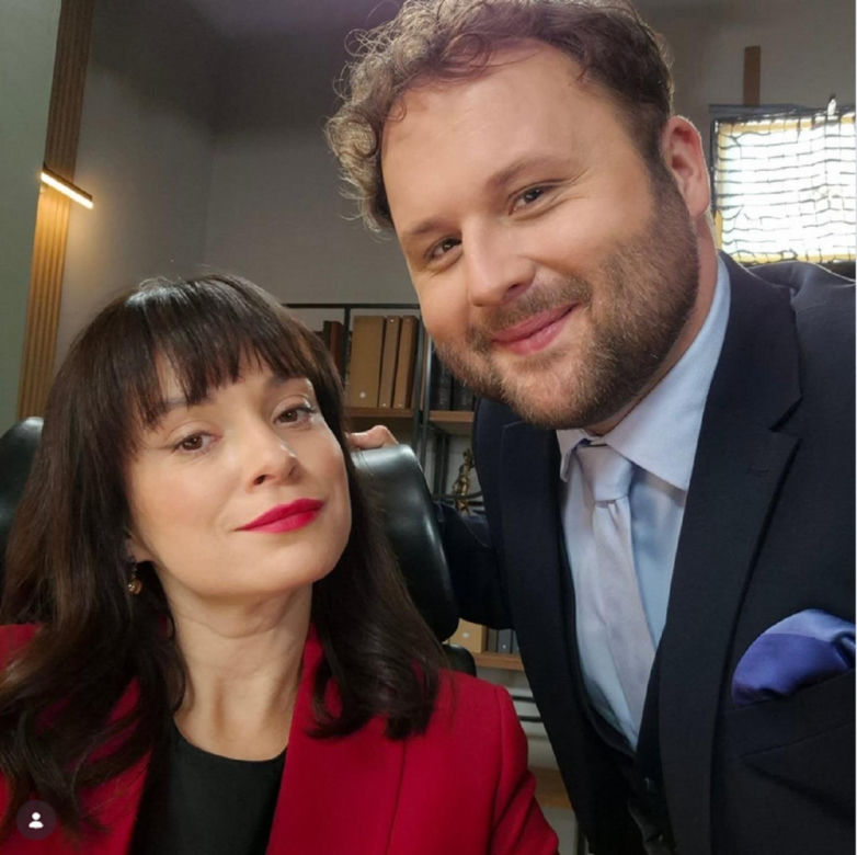 Barwy szczęścia nowy sezon na planie. Klemens (Sebastian Perdek), Natalia (Maria Dejmek)