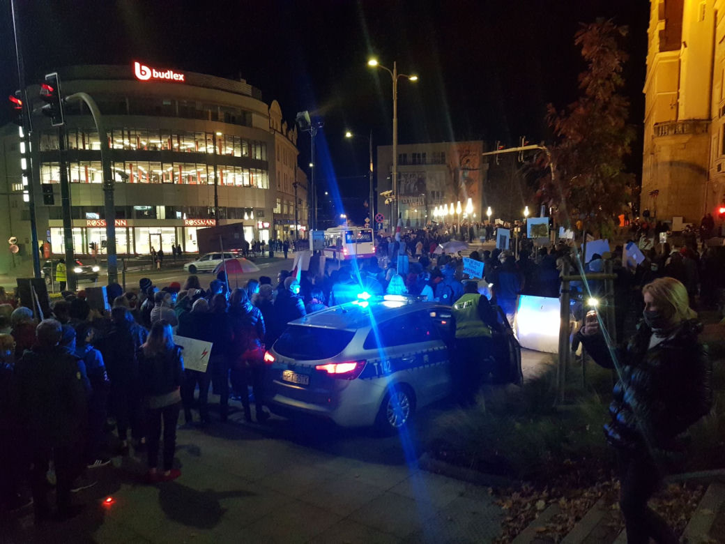 Protesty kobiet w Olsztynie