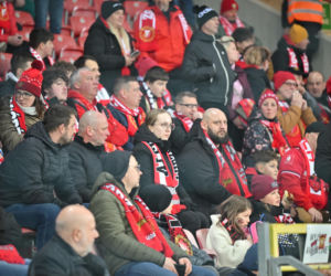 Widzew Łódź - Lech Poznań: Zdjęcia kibiców i zawodników z meczu 24. kolejki PKO BP Ekstraklasy