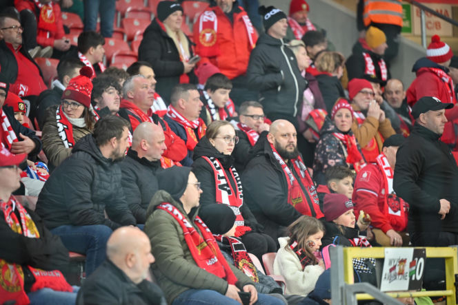 Widzew Łódź - Lech Poznań: Zdjęcia kibiców i zawodników z meczu 24. kolejki PKO BP Ekstraklasy