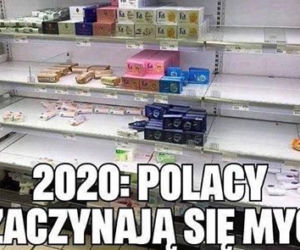 Koronawirus sieje panikę. Puste półki w sklepach aptekach. Ludzie wykupują żele antybakteryjne i mydła [ZDJĘCIA]