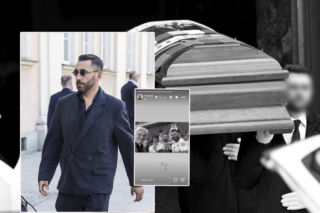 Rafał Maserak w ciemnych okularach na pogrzebie Jacka Magiery. Po uroczystości dodał nagranie z trenerem!