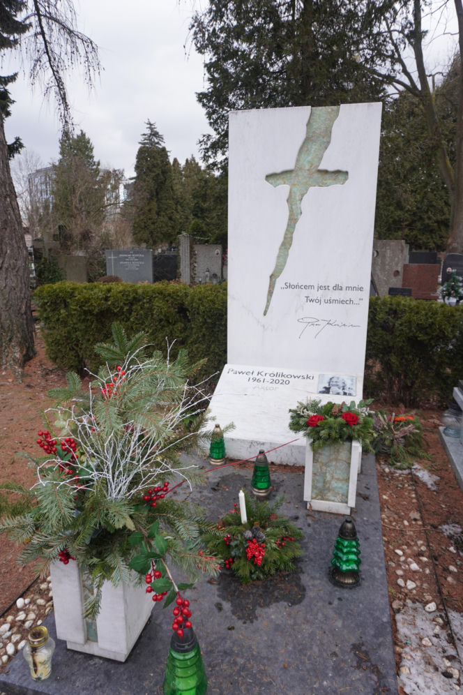 Grób Pawła Królikowskiego na Powązkach w Warszawie