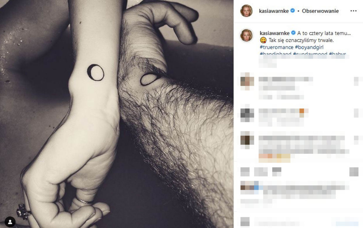 Katarzyna Warnke przerobiła tatuaż! To był symbol miłości do Stramowskiego. Nie zgadniesz, jak teraz wygląda