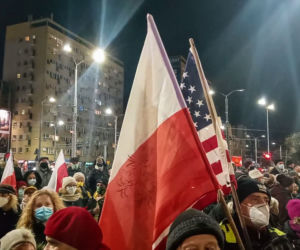 Protest Wolne media w Szczecinie