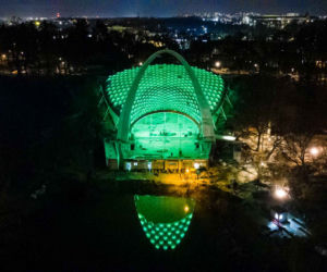 Spektakularna iluminacja Teatru Letniego w Szczecinie