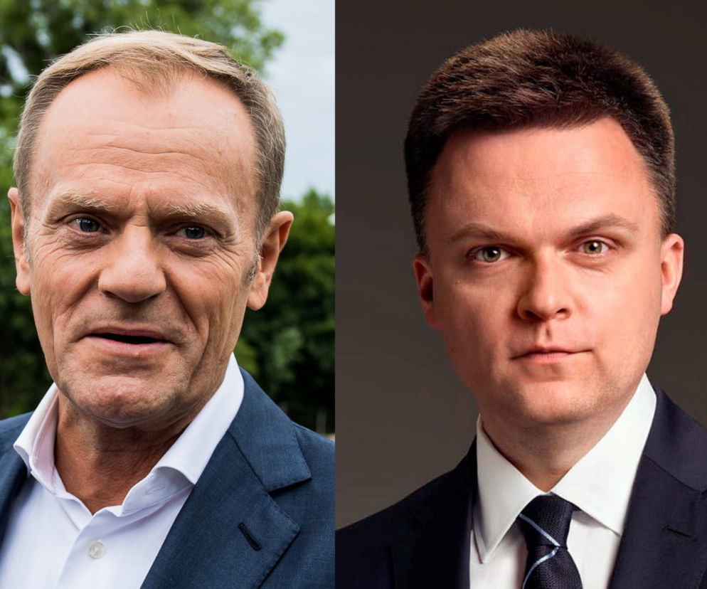 Donald Tusk i Szymon Hołownia