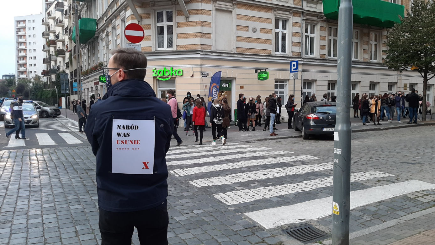 Strajk kobiet w centrum Poznania