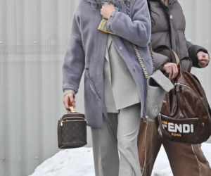 Justyna Steczkowska boso na śniegu