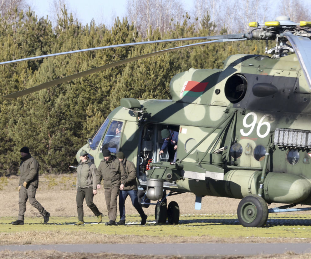Wojna na Ukrainie - delegacja ukraińska na Białorusi