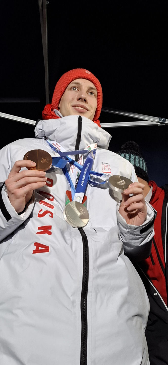 Powitanie Kacpra Tomasiaka w Bystrej 18.02.2026