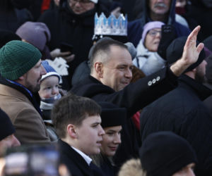 Karol i Marta Nawroccy na Orszaku Trzech Króli