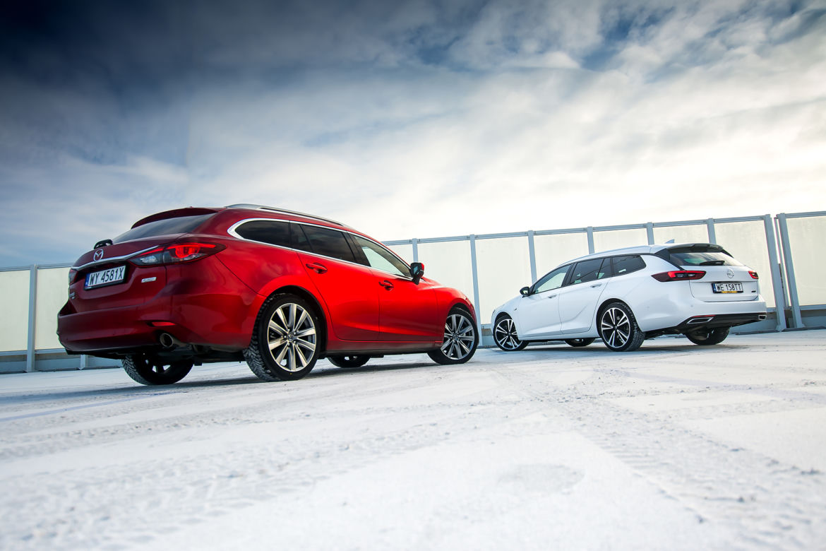 Mazda 6 Sport Kombi 2.2D 184 KM AT6 AWD vs. Opel Insignia Sports Tourer 2.0 CDTi 210 KM AT8 AWD