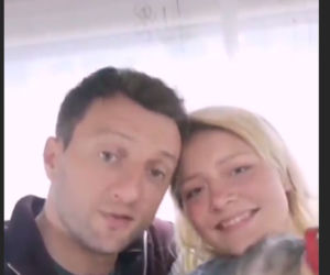 M jak miłość po wakacjach 2019. Ula (Iga Krefft), Bartek (Arkadiusz Smoleński) na planie
